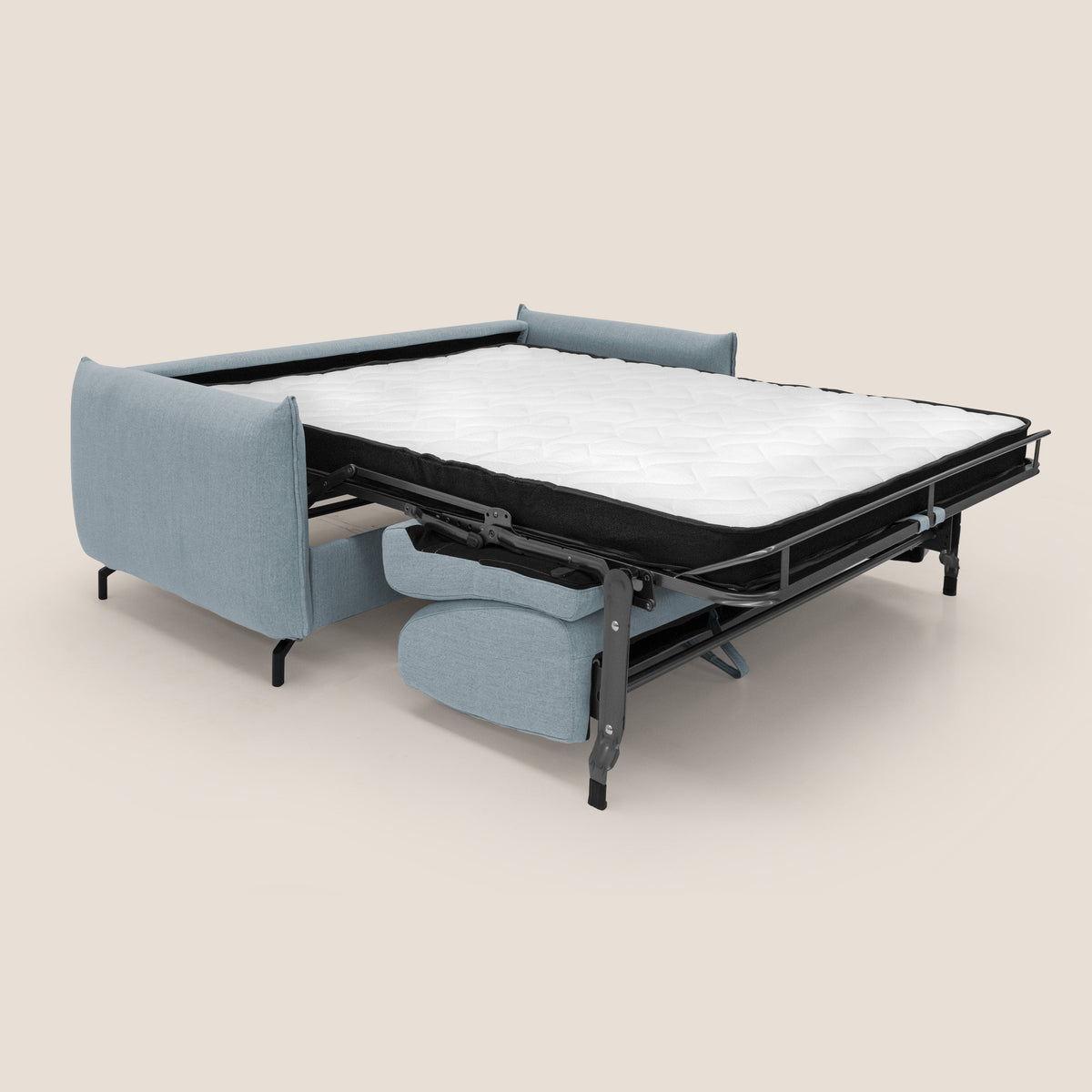 Scarlet divano letto in tessuto misto cotone impermeabile T19 carta da zucchero - divitt.sbs
