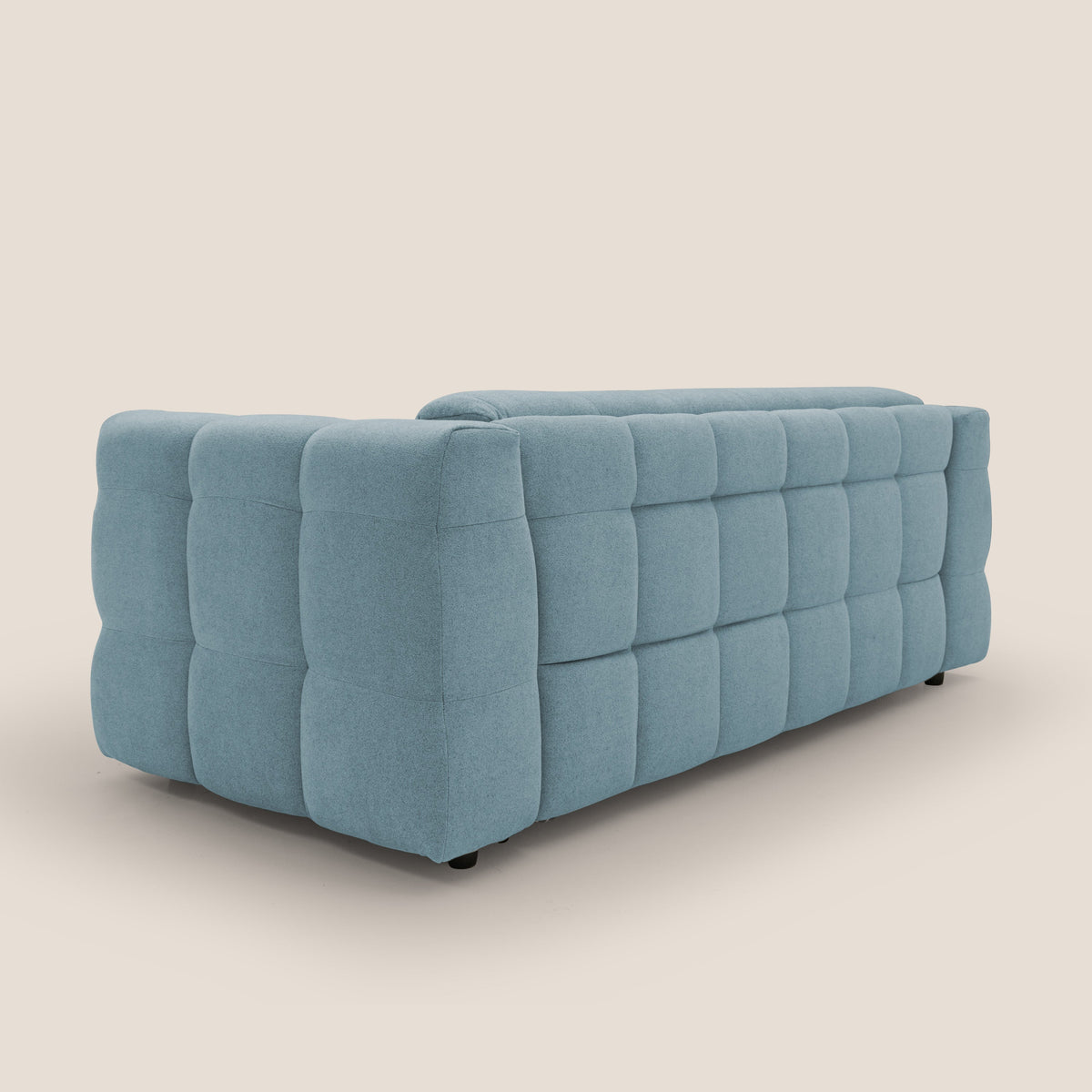 Tender Divano letto matrimoniale dal design innovativo in tessuto bouclet impermeabile T07 carta da zucchero - divitt.sbs