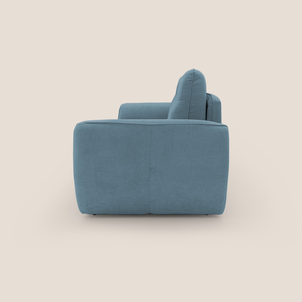 Zeus Divano letto scandinavo con schienale alto in tessuto impermeabile T02 carta da zucchero - divitt.sbs