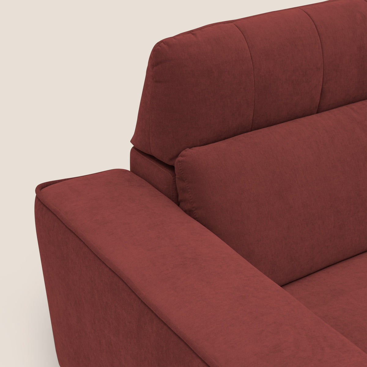 Clark Divano modulare 3 sedute con opzione relax elettrico in tessuto smacchiabile impermeabile T17 rosso - divitt.sbs