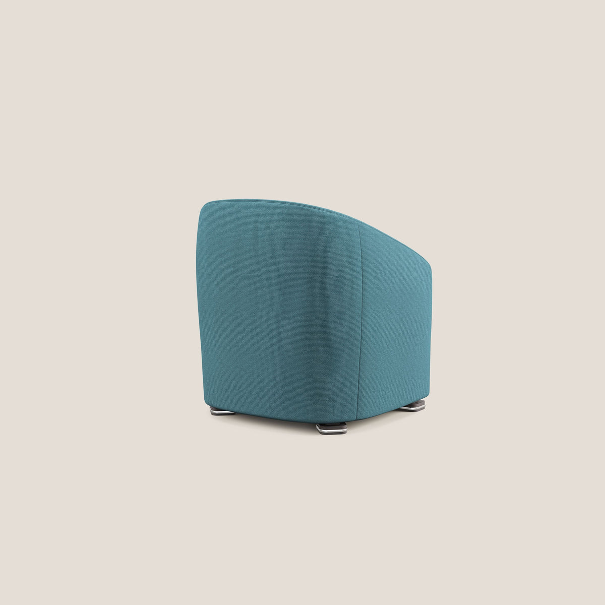 Cloe Poltroncina in tessuto smacchiabile con acqua QuickClean T08 azzurro - divitt.sbs