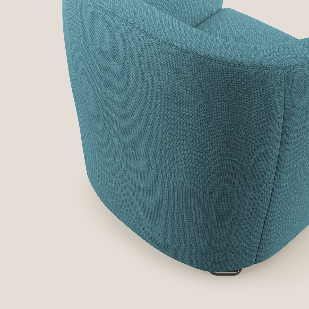 Cloe Poltroncina in tessuto smacchiabile con acqua QuickClean T08 azzurro - divitt.sbs
