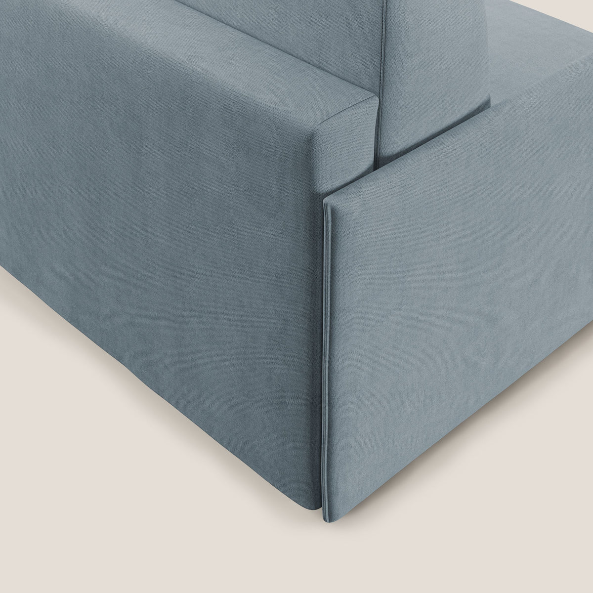 Evans poltrona letto in morbido tessuto impermeabile T02 carta da zucchero - divitt.sbs