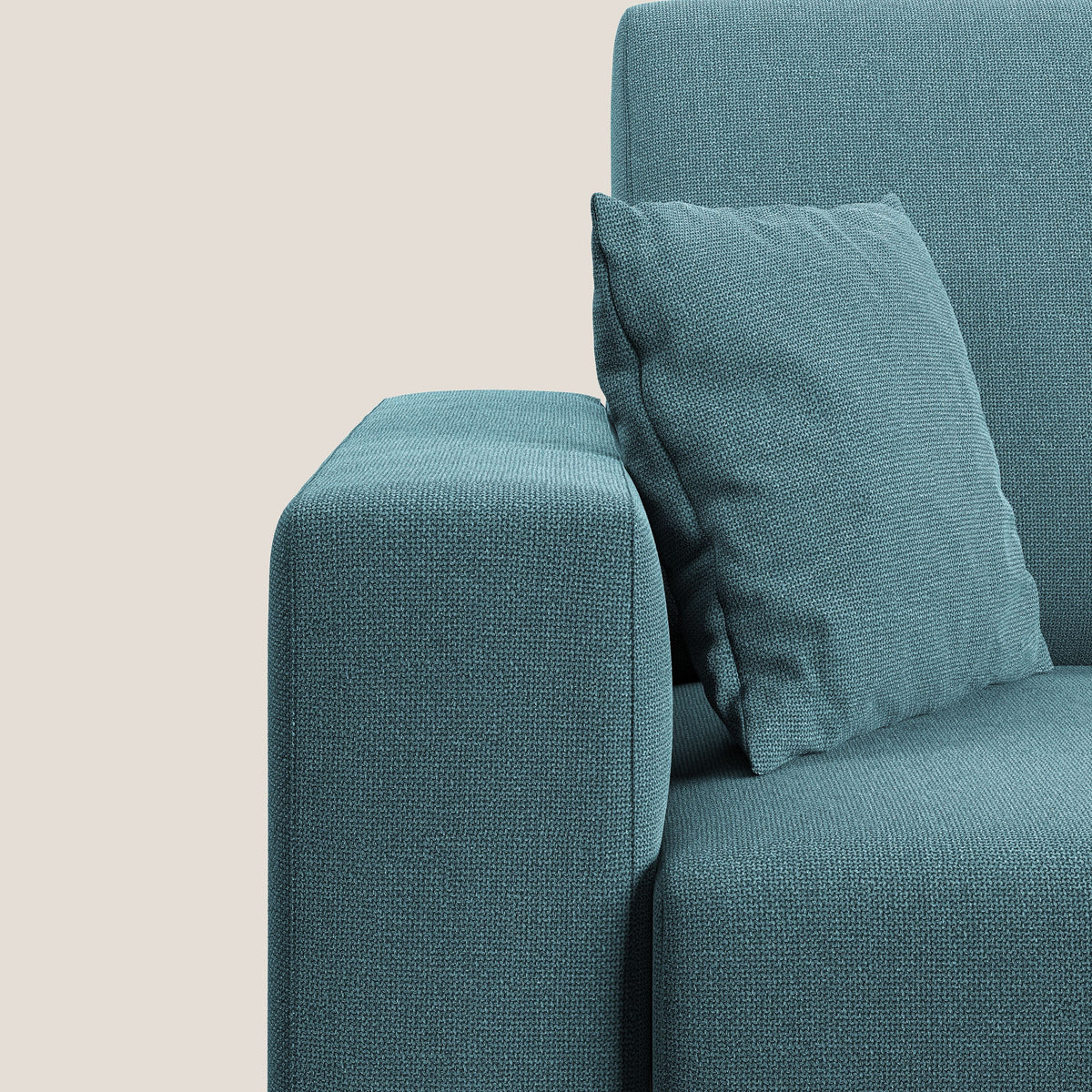 Marte divano angolare in tessuto smacchiabile impermeabile T08 azzurro - divitt.sbs