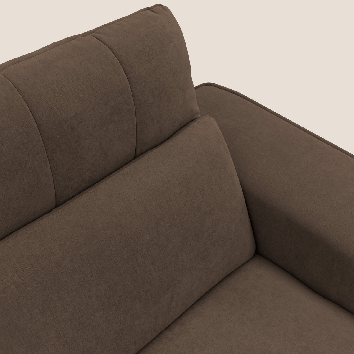 Clark Divano angolare con opzione relax elettrico in tessuto smacchiabile impermeabile T17 marrone - divitt.sbs