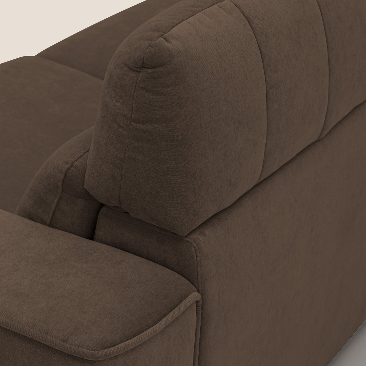 Clark Divano angolare con opzione relax elettrico in tessuto smacchiabile impermeabile T17 marrone - divitt.sbs