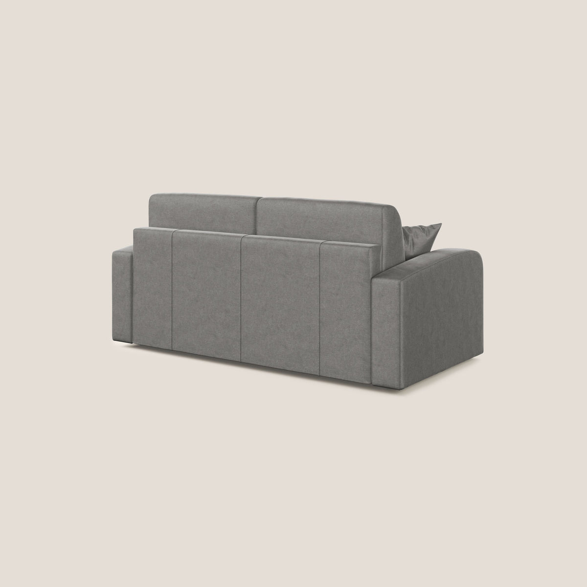 Lebron Divano letto matrimoniale in velluto morbido T01 grigio - divitt.sbs