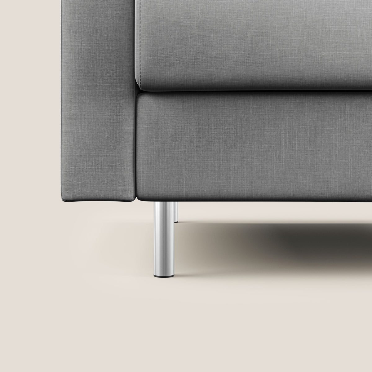 Andromeda divano letto matrimoniale in velluto morbido impermeabile T01 grigio - divitt.sbs
