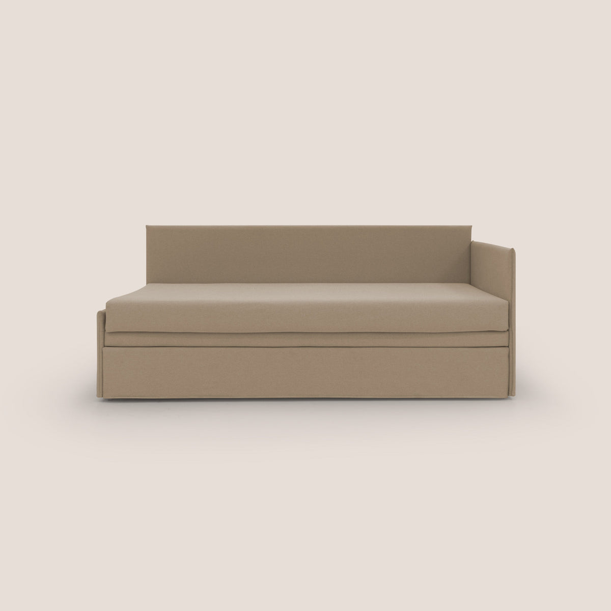 Durini Divano duplex con doppio letto in tessuto simil cotone impermeabile T13 beige - divitt.sbs
