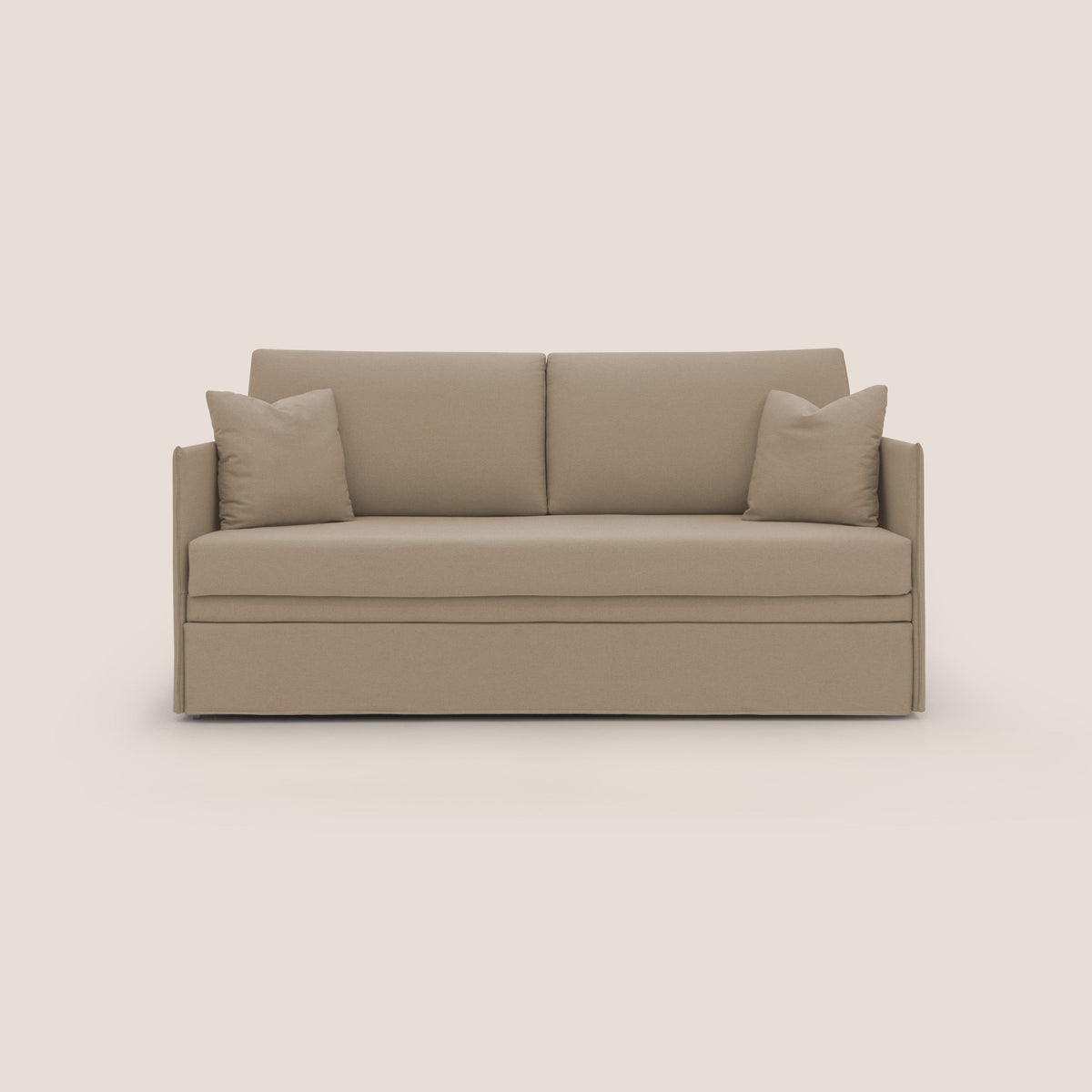 Tortona Divano duplex con doppio letto in tessuto simil cotone impermeabile T13 beige - divitt.sbs