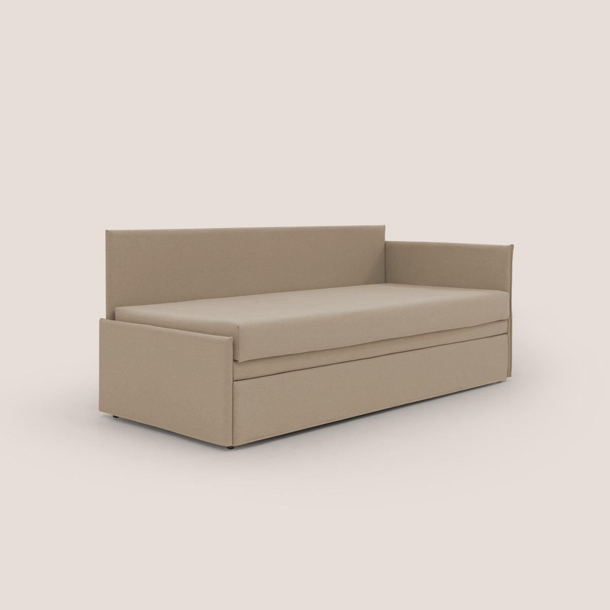 Durini Divano duplex con doppio letto in tessuto simil cotone impermeabile T13 beige - divitt.sbs