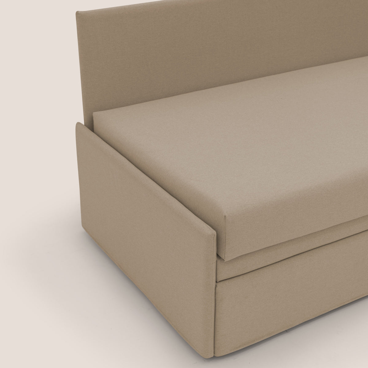 Naviglio Divano duplex con doppio letto in tessuto simil cotone impermeabile T13 beige - divitt.sbs