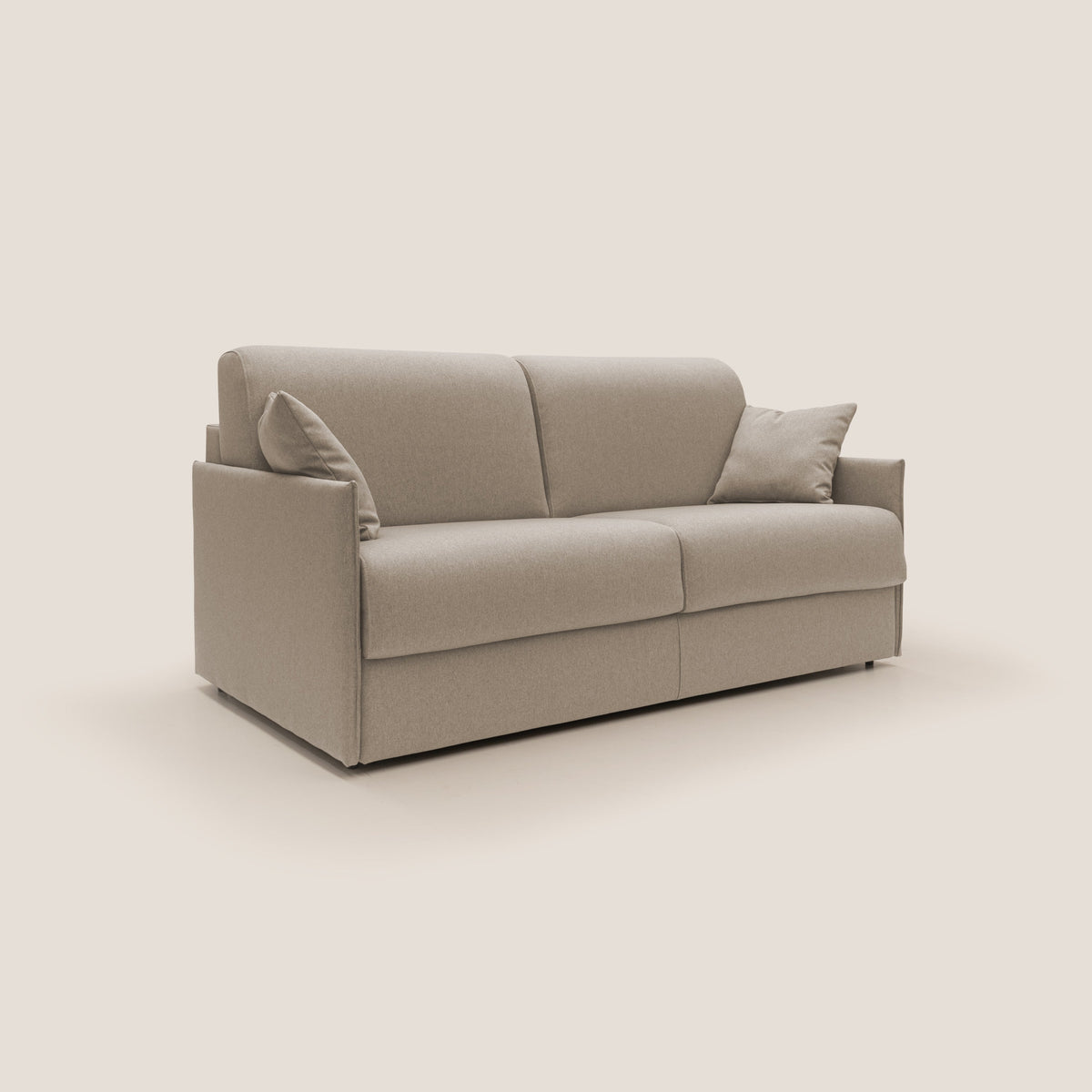 Evans Divano letto matrimoniale in tessuto impermeabile T13 beige - divitt.sbs