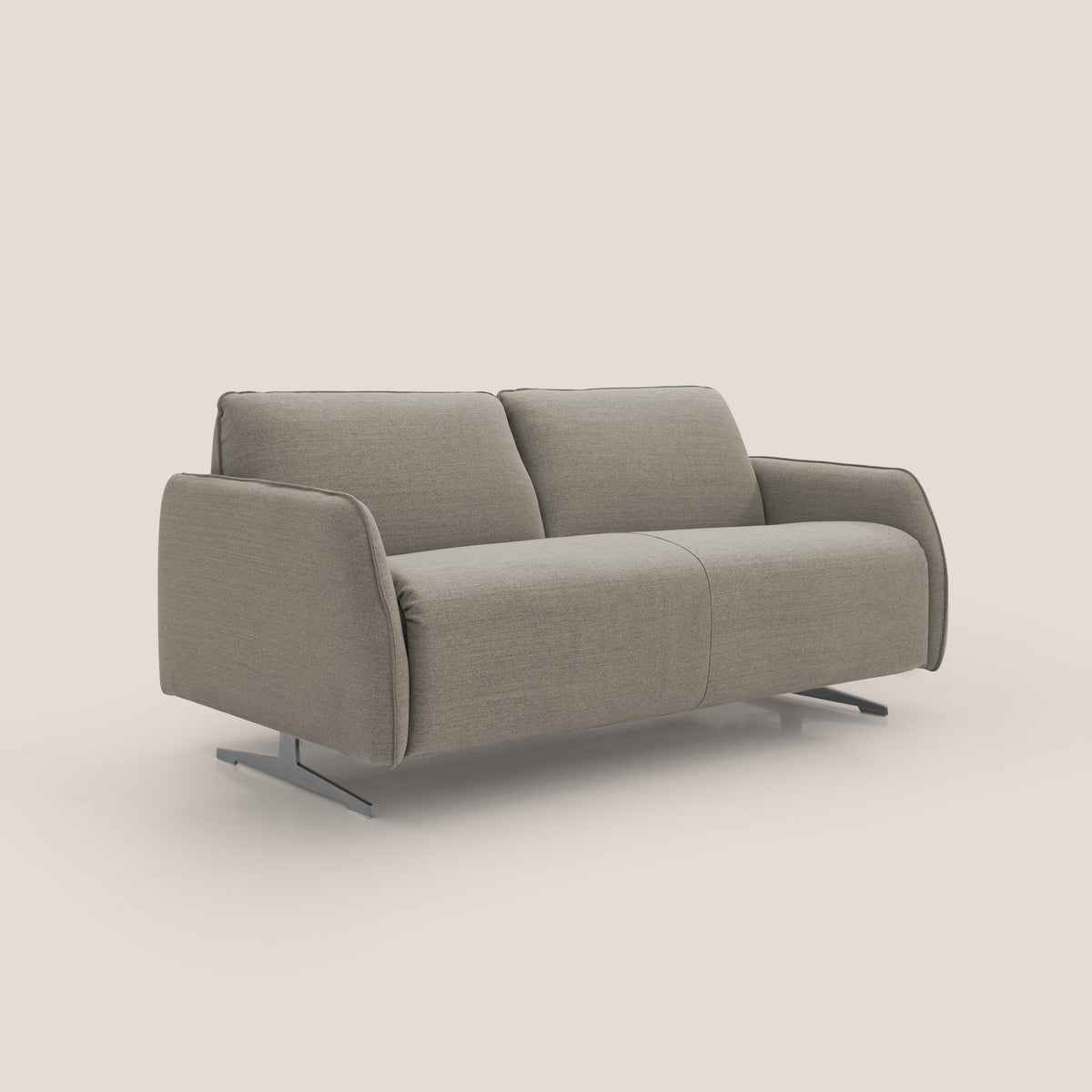 Texas Divano letto matrimoniale moderno in tessuto impermeabile T19 beige - divitt.sbs