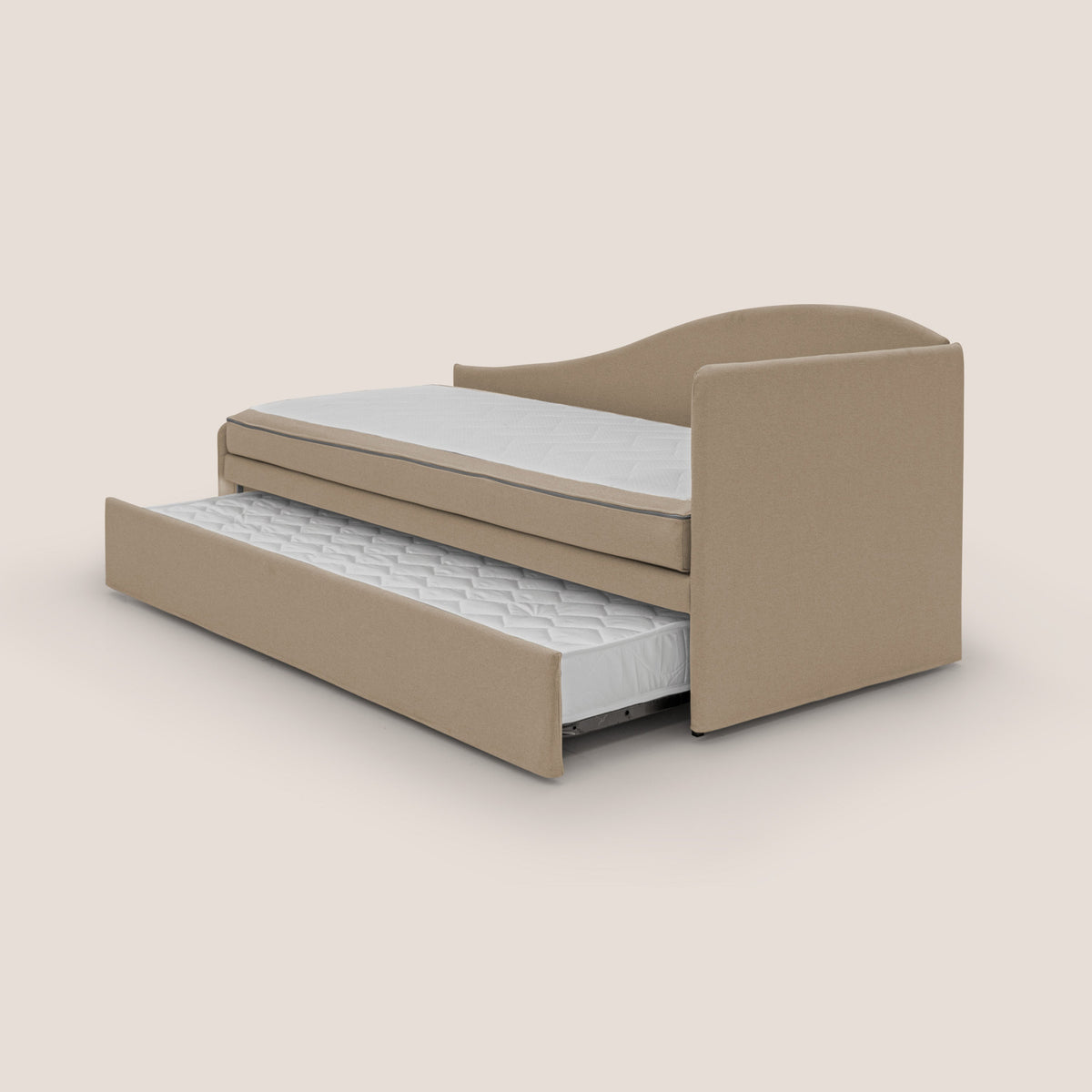 Nolo Divano duplex con doppio letto in tessuto simil cotone impermeabile T13 beige - divitt.sbs