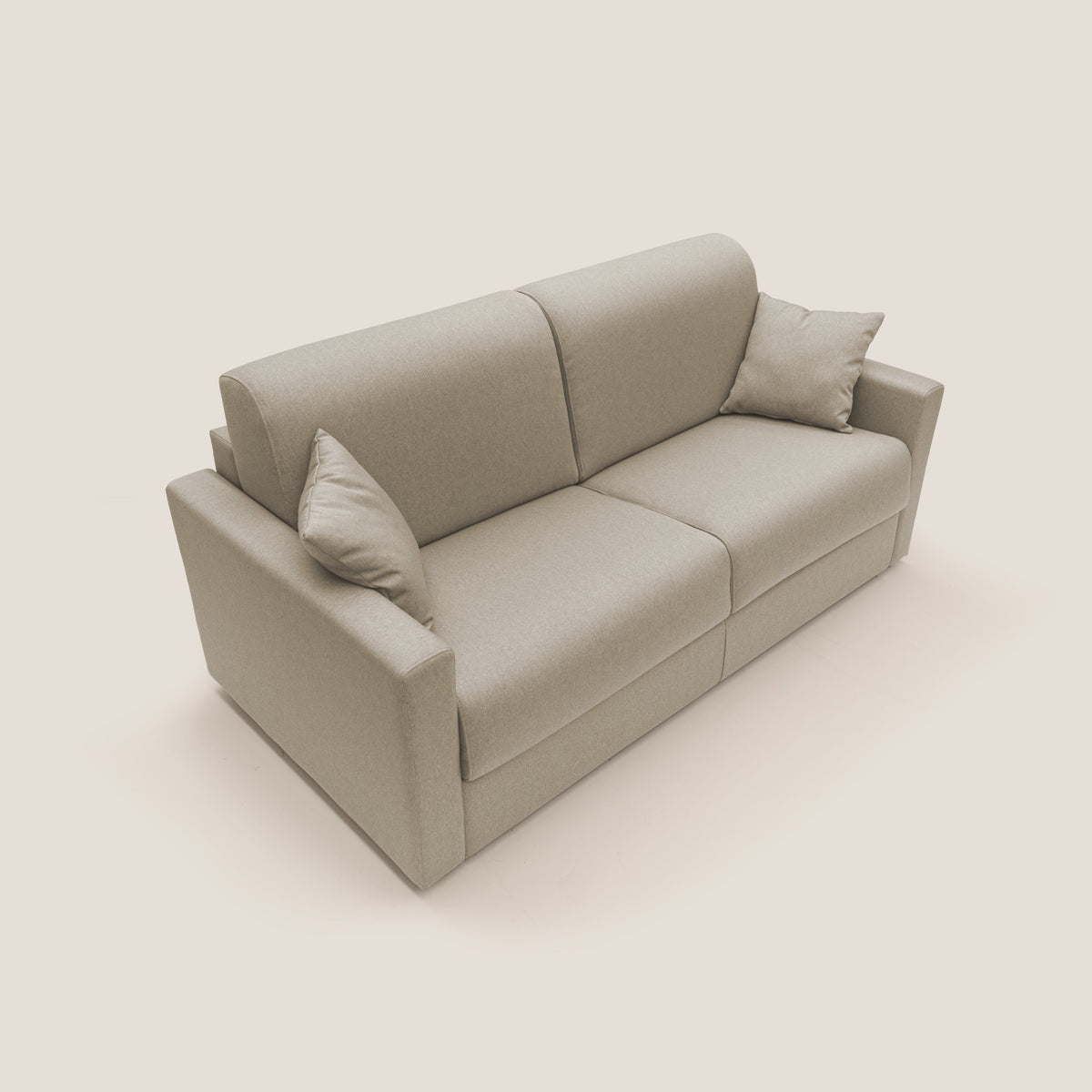Chris Divano letto matrimoniale in tessuto impermeabile T13 beige - divitt.sbs