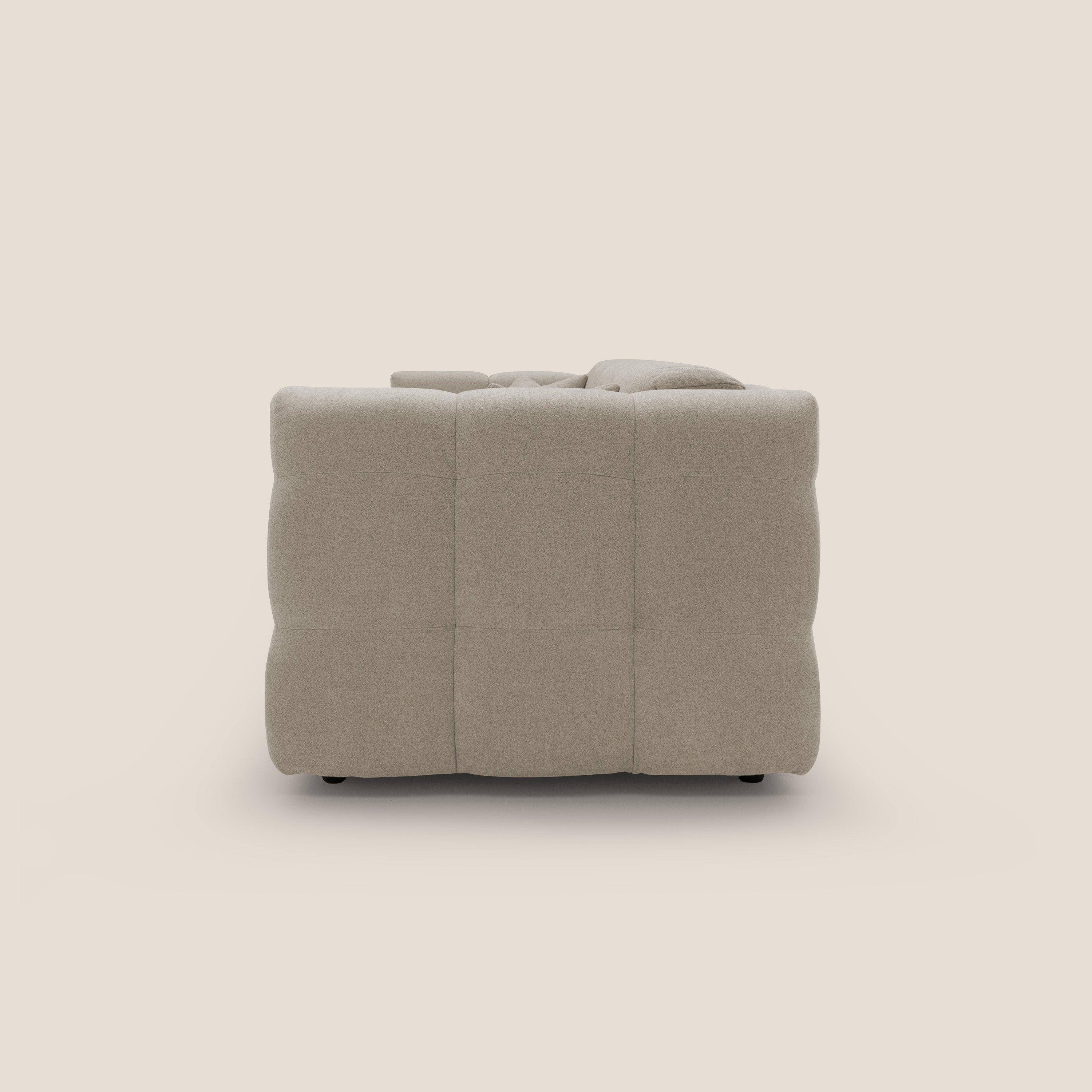 Tender Divano letto matrimoniale dal design innovativo in tessuto bouclet impermeabile T07 beige - divitt.sbs