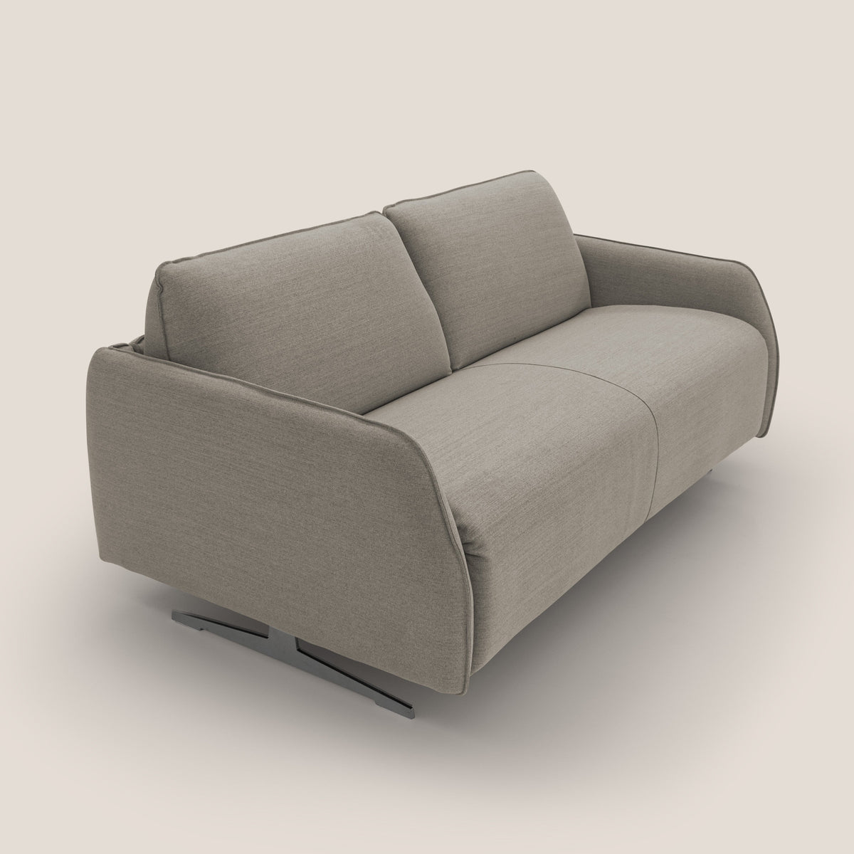 Texas Divano letto matrimoniale moderno in tessuto impermeabile T19 beige - divitt.sbs