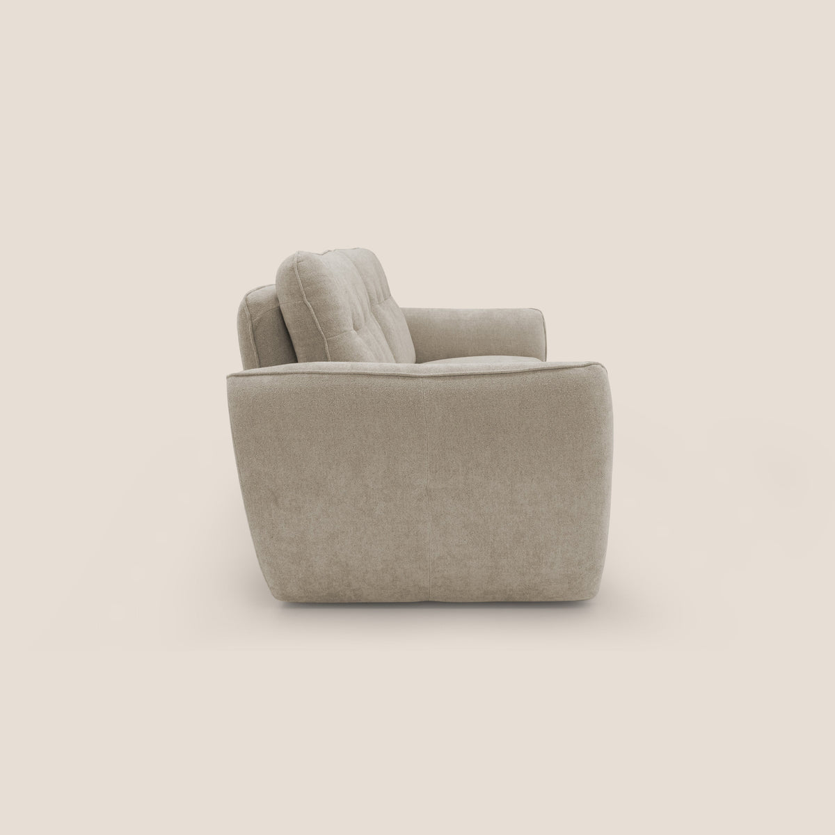 Cerbero divano 2 e 3 posti in morbido bouclé impermeabile T07 beige - divitt.sbs