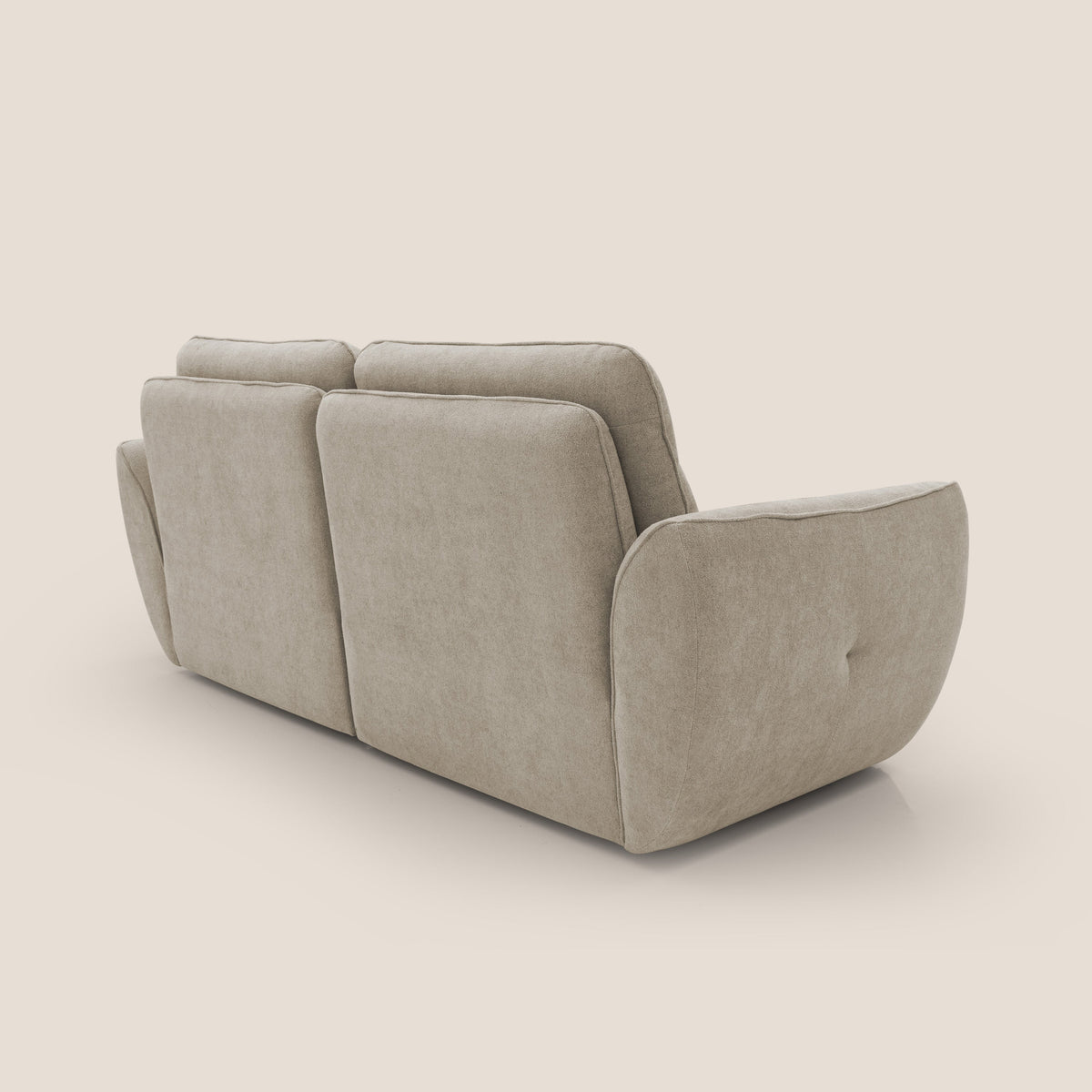 Cerbero divano 2 e 3 posti in morbido bouclé impermeabile T07 beige - divitt.sbs