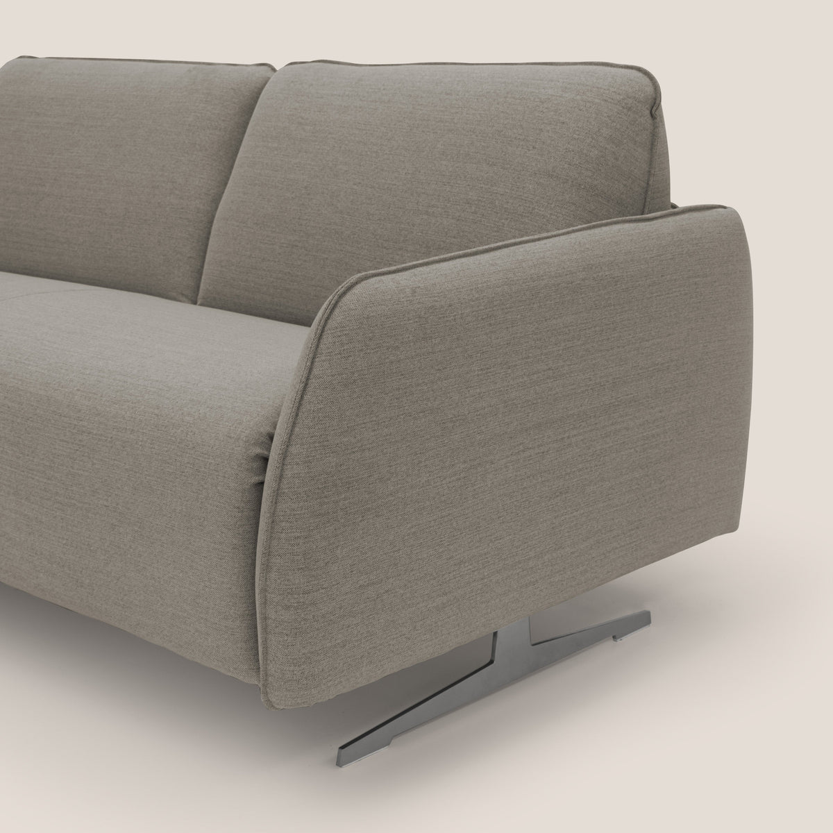 Texas Divano letto matrimoniale moderno in tessuto impermeabile T19 beige - divitt.sbs