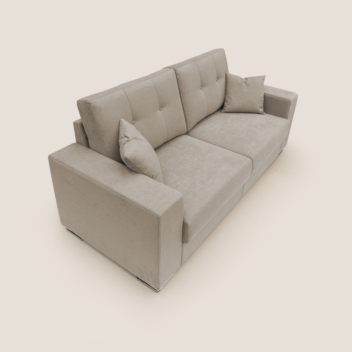 Giove divano in morbido tessuto impermeabile T02 beige - divitt.sbs