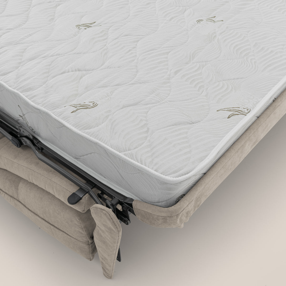 Zeus divano letto angolare con materasso H18 cm pouf mobile in tessuto impermeabile T02 - divitt.sbs