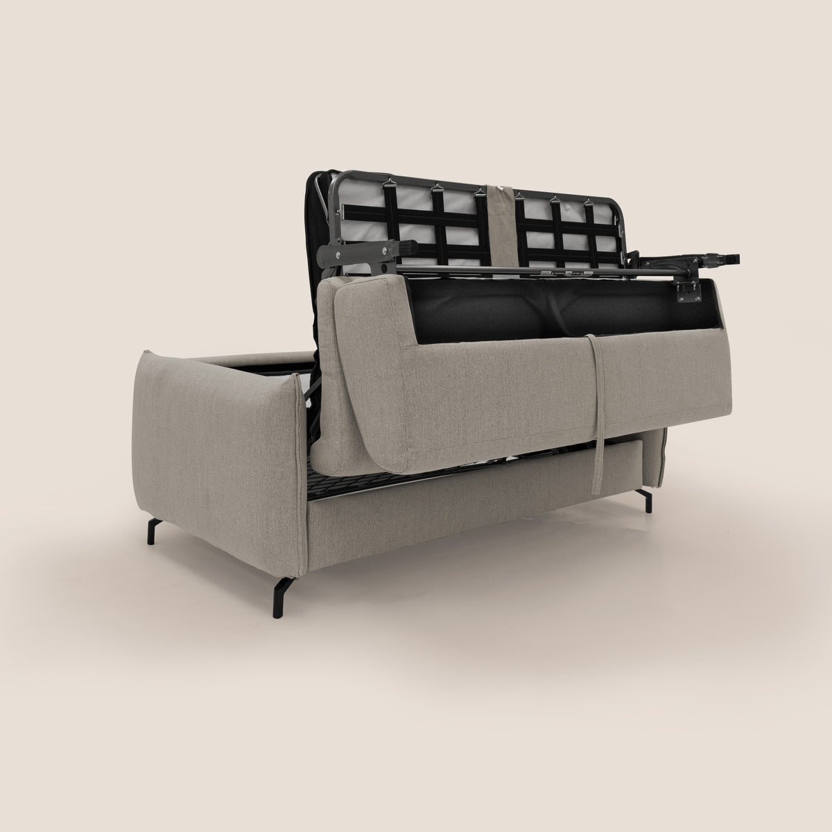 Scarlet divano letto in tessuto misto cotone impermeabile T19 beige - divitt.sbs