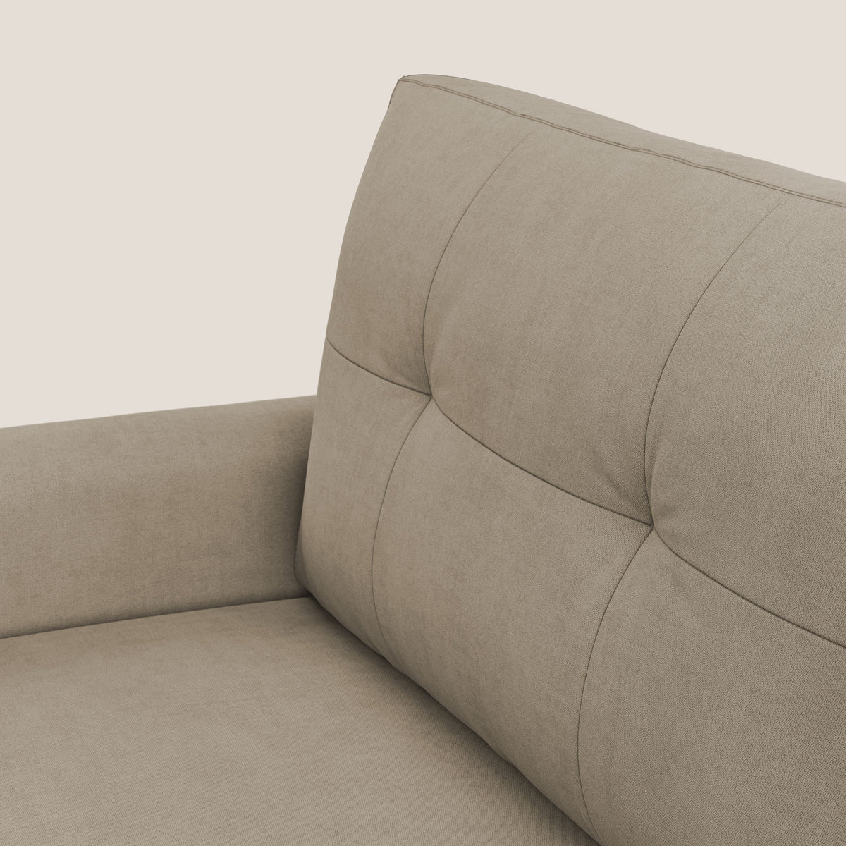 Callisto Divano letto matrimoniale in tessuto morbido impermeabile T02 beige - divitt.sbs