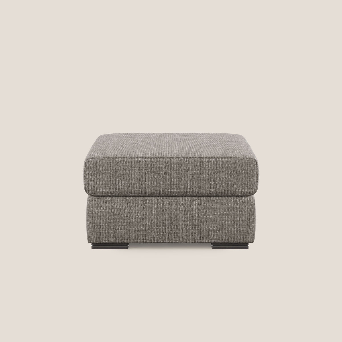 Sun pouf apribile contenitore in tessuto impermeabile morbido intreccio T06 tortora - divitt.sbs