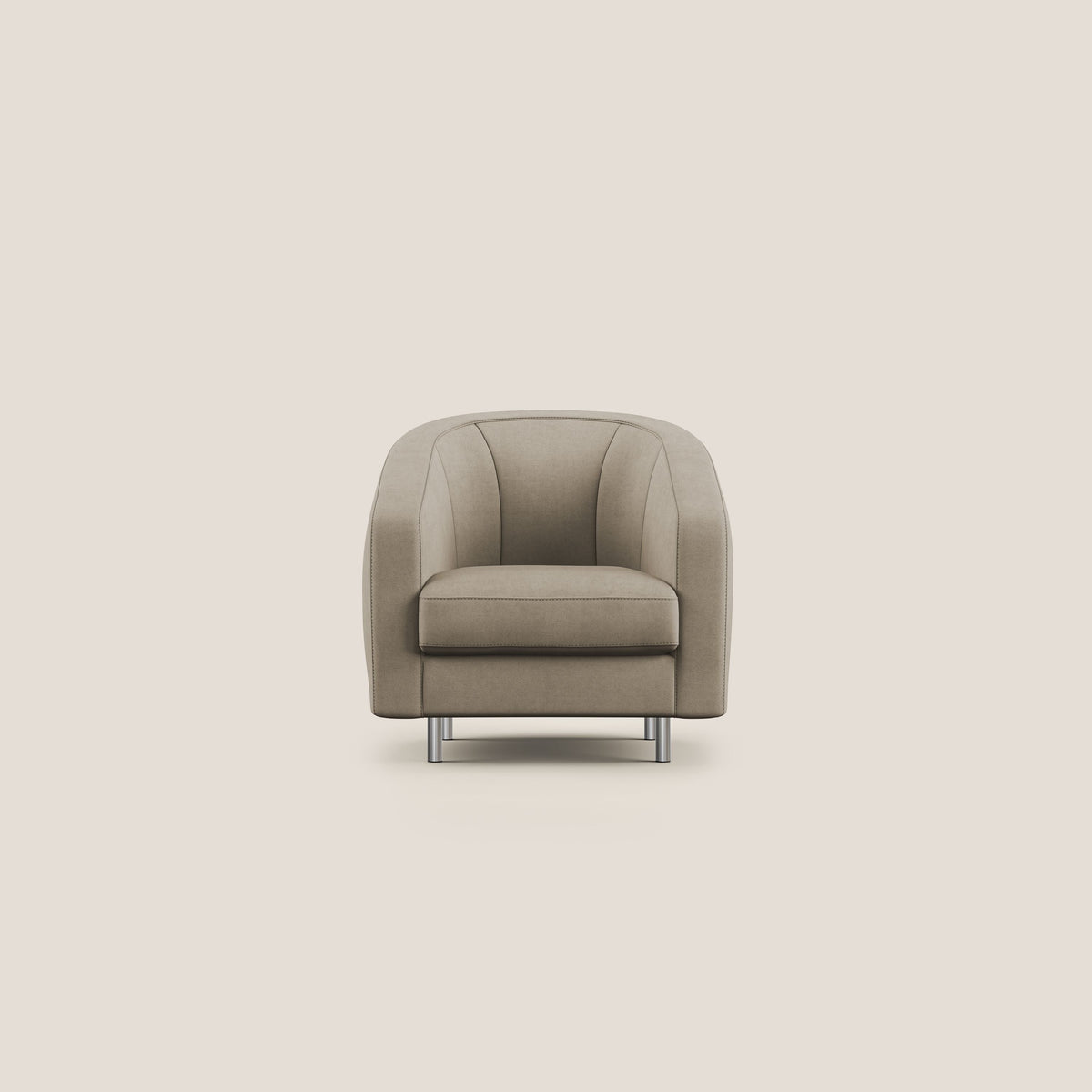Sally Poltroncina in tessuto morbido impermeabile T02 beige - divitt.sbs