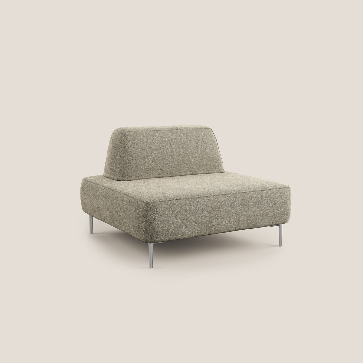 Newton poltrona modulare con schienali movibili T07 beige - divitt.sbs