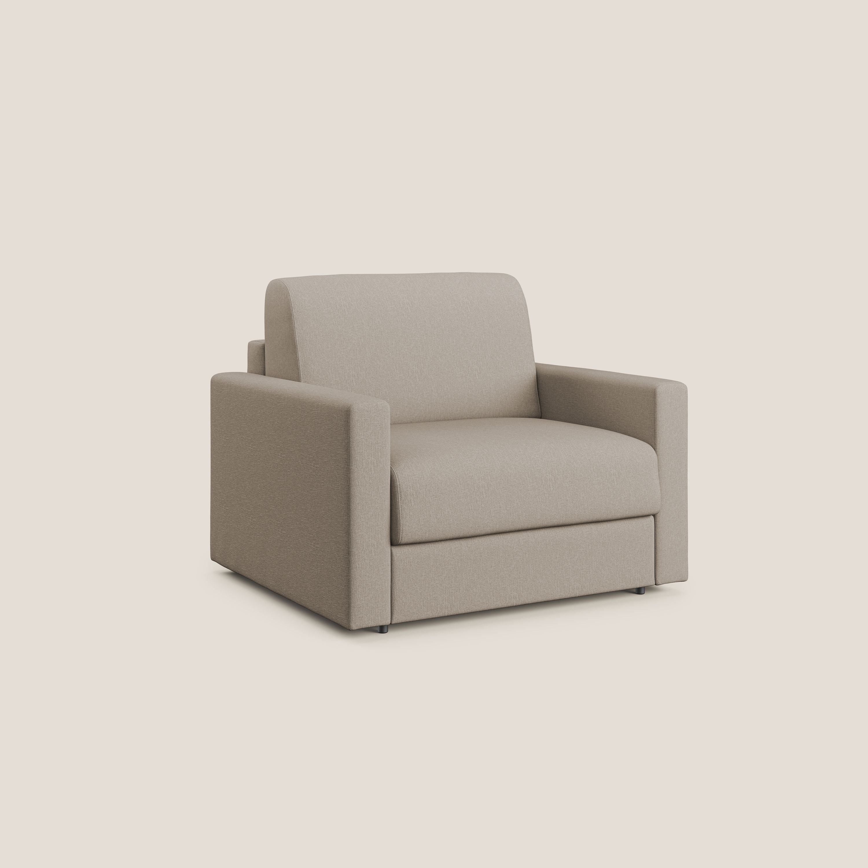 Chris poltrona letto in tessuto impermeabile T13 beige - divitt.sbs