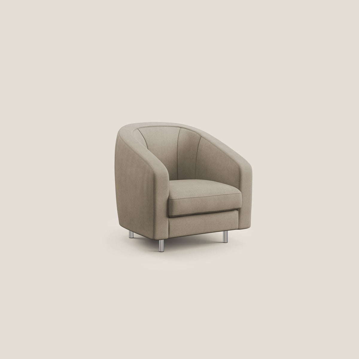Sally Poltroncina in tessuto morbido impermeabile T02 beige - divitt.sbs