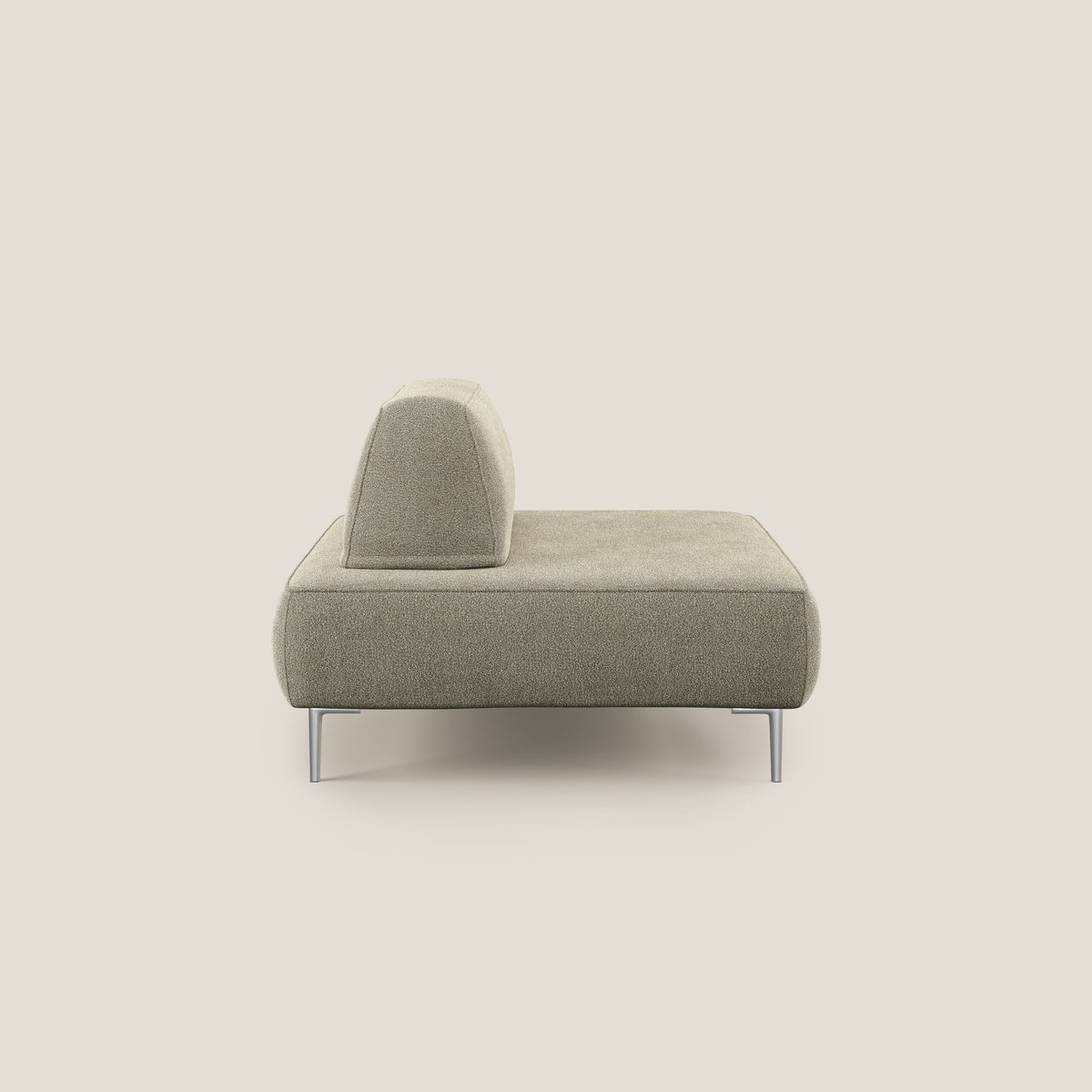 Newton poltrona modulare con schienali movibili T07 beige - divitt.sbs