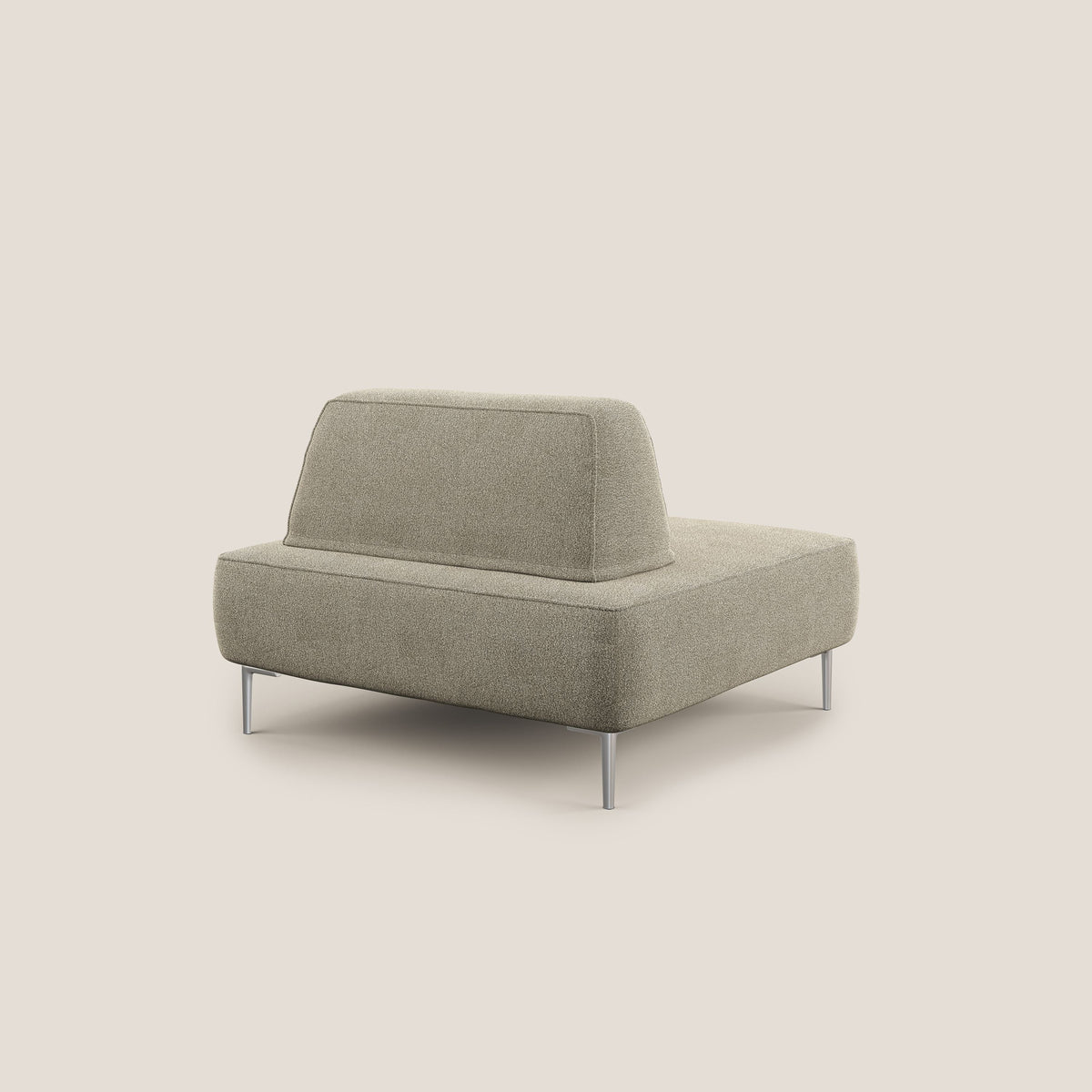 Newton poltrona modulare con schienali movibili T07 beige - divitt.sbs