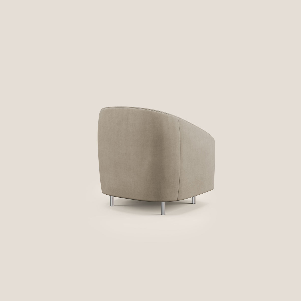 Sally Poltroncina in tessuto morbido impermeabile T02 beige - divitt.sbs