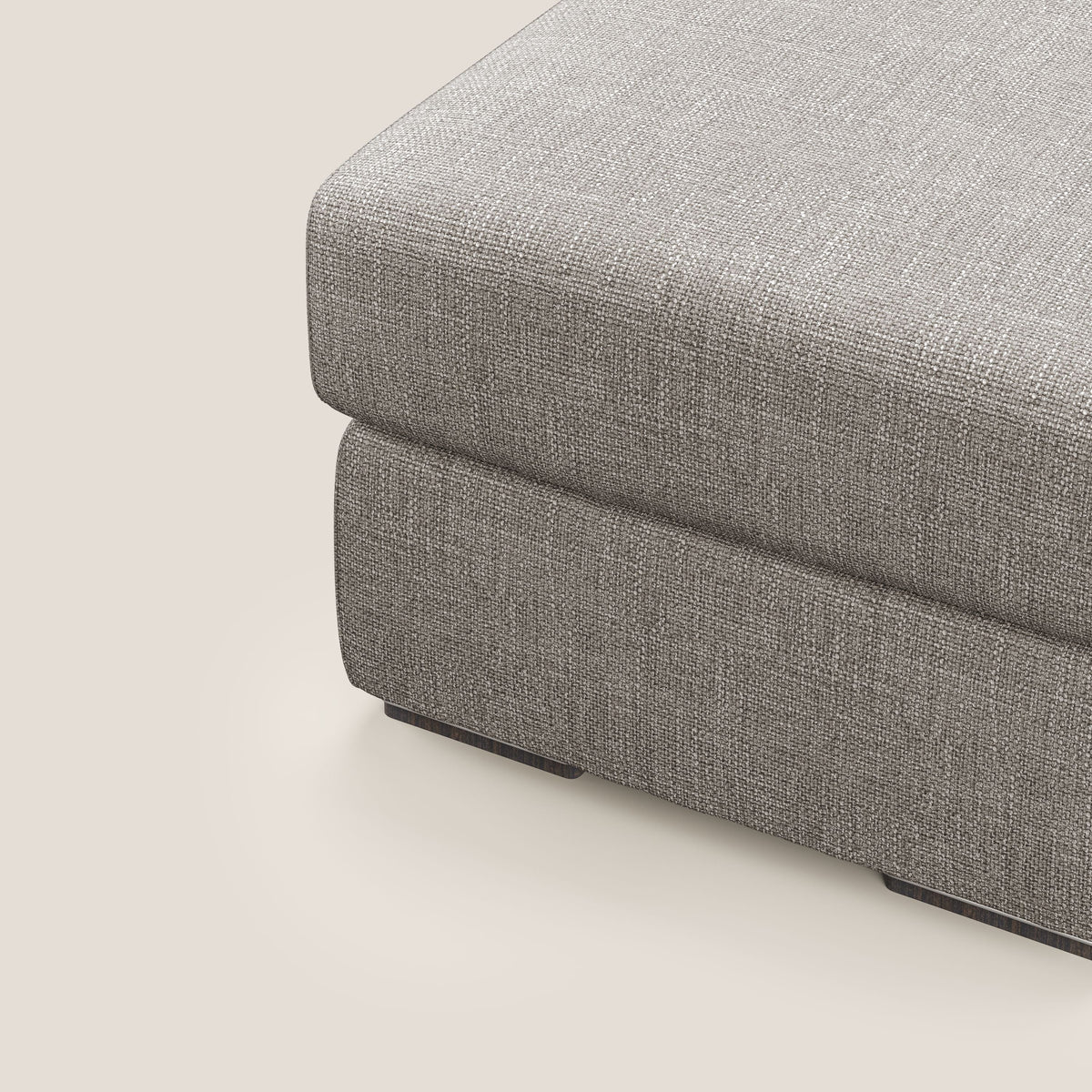 Sun pouf apribile contenitore in tessuto impermeabile morbido intreccio T06 tortora - divitt.sbs