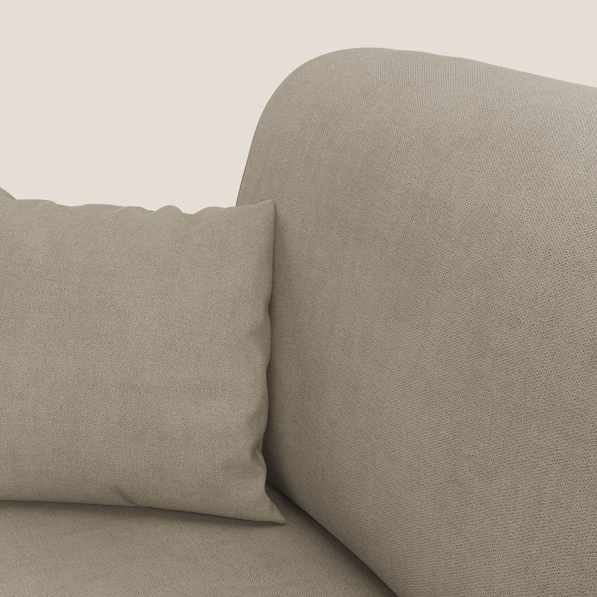 Kafka divano letto matrimoniale in morbido tessuto impermeabile T02 beige - divitt.sbs