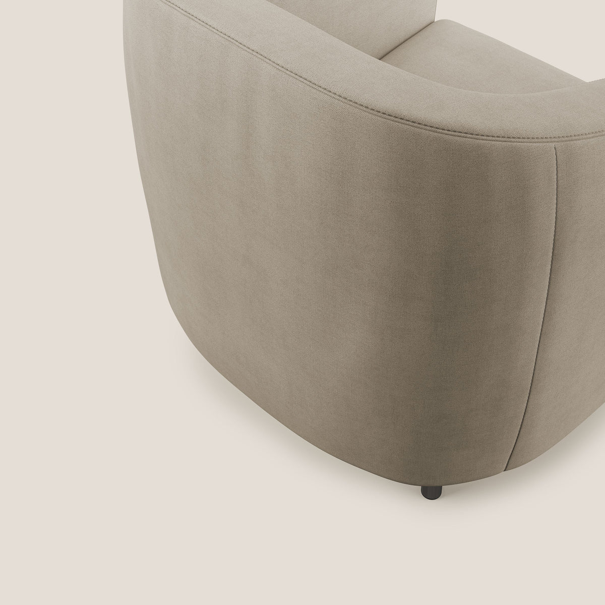 Pandora Poltroncina in tessuto morbido impermeabile T02 beige - divitt.sbs