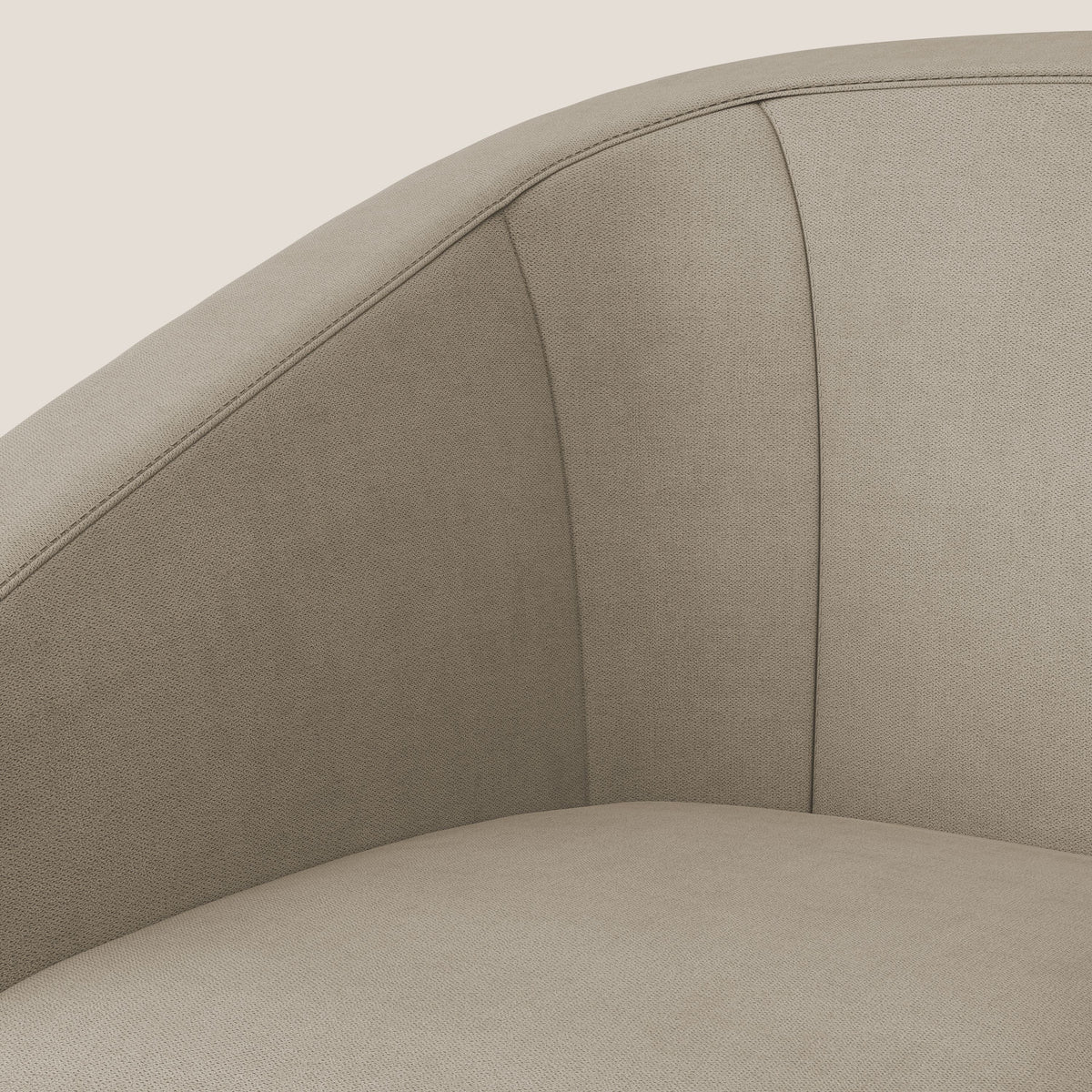 Pandora Poltroncina in tessuto morbido impermeabile T02 beige - divitt.sbs