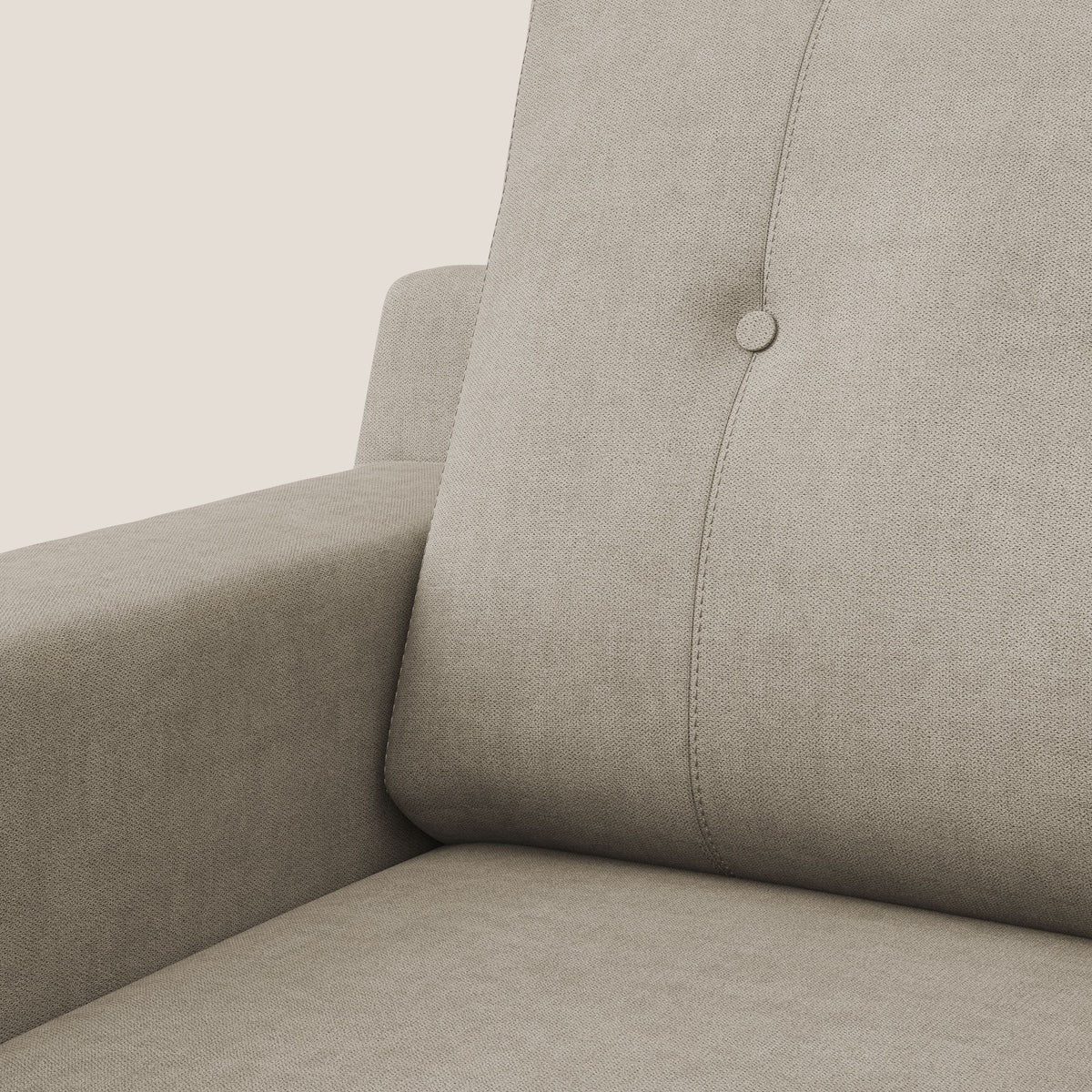 Danish poltroncina in tessuto morbido impermeabile T02 beige - divitt.sbs