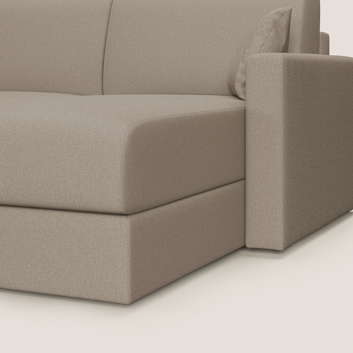 Chris Divano letto angolare 5 posti in tessuto impermeabile T13 beige - divitt.sbs