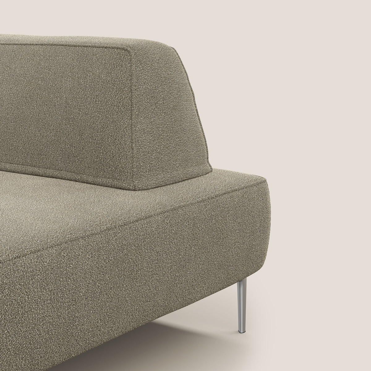 Newton poltrona modulare con schienali movibili T07 beige - divitt.sbs