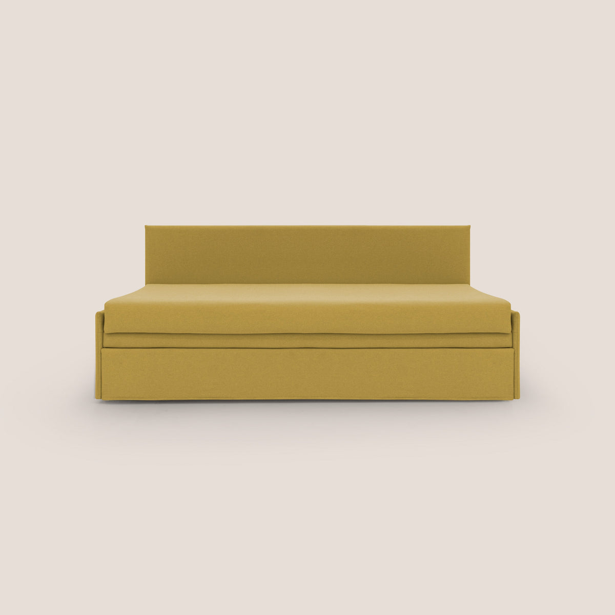 Naviglio Divano duplex con doppio letto in tessuto simil cotone impermeabile T13 giallo - divitt.sbs