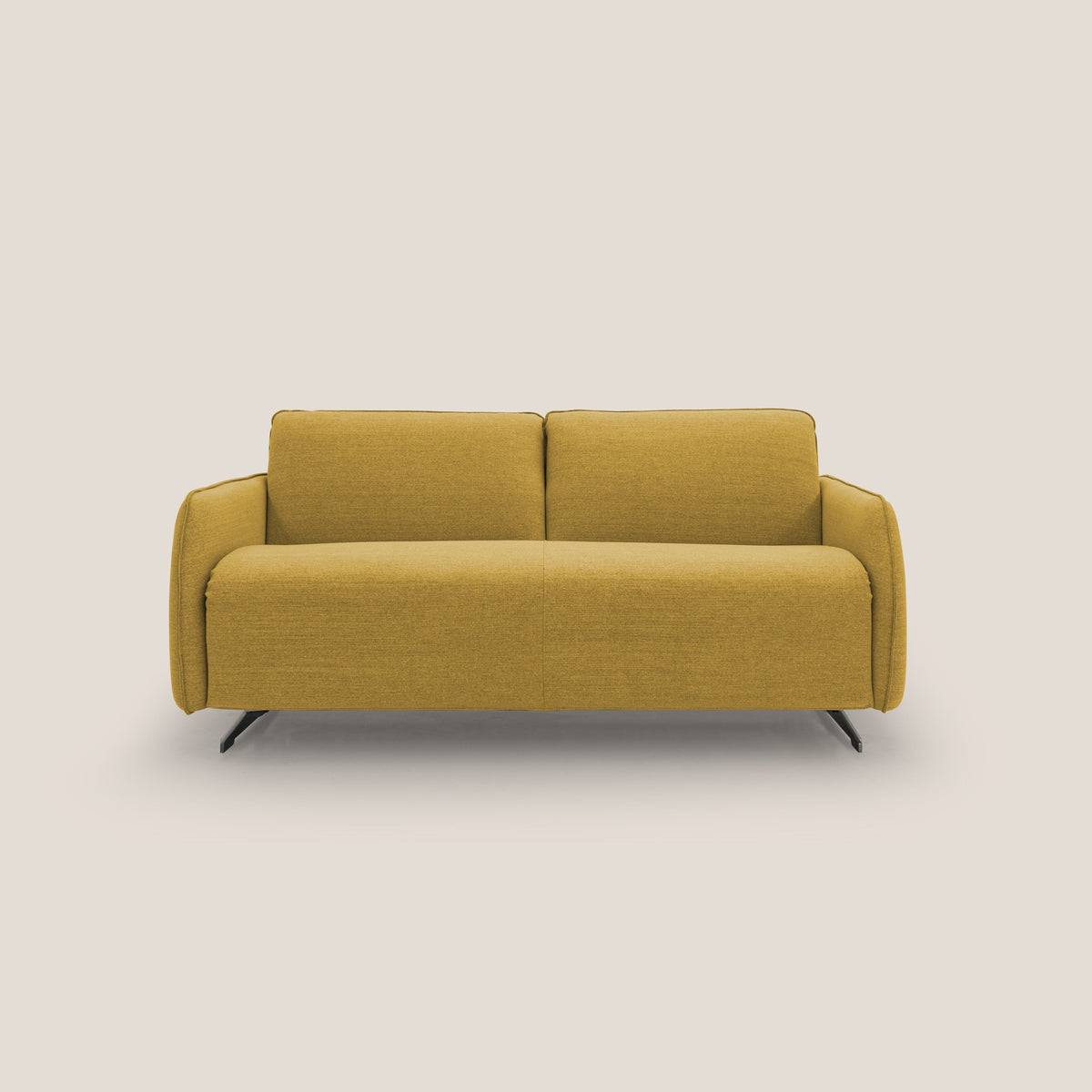 Texas Divano letto matrimoniale moderno in tessuto impermeabile T19 giallo - divitt.sbs