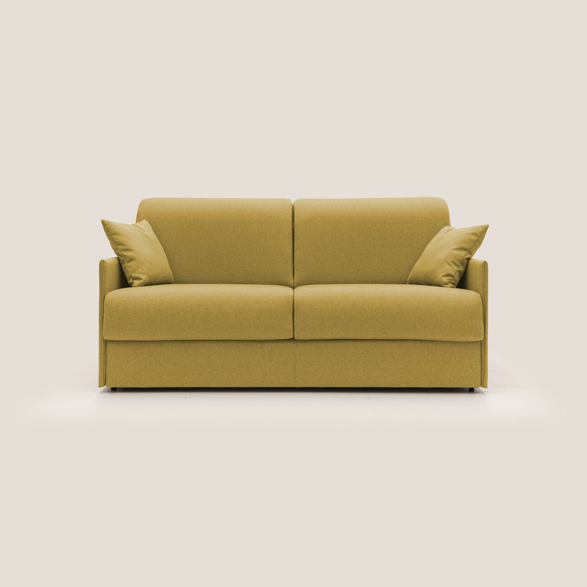 Evans Divano letto matrimoniale in tessuto impermeabile T13 giallo - divitt.sbs