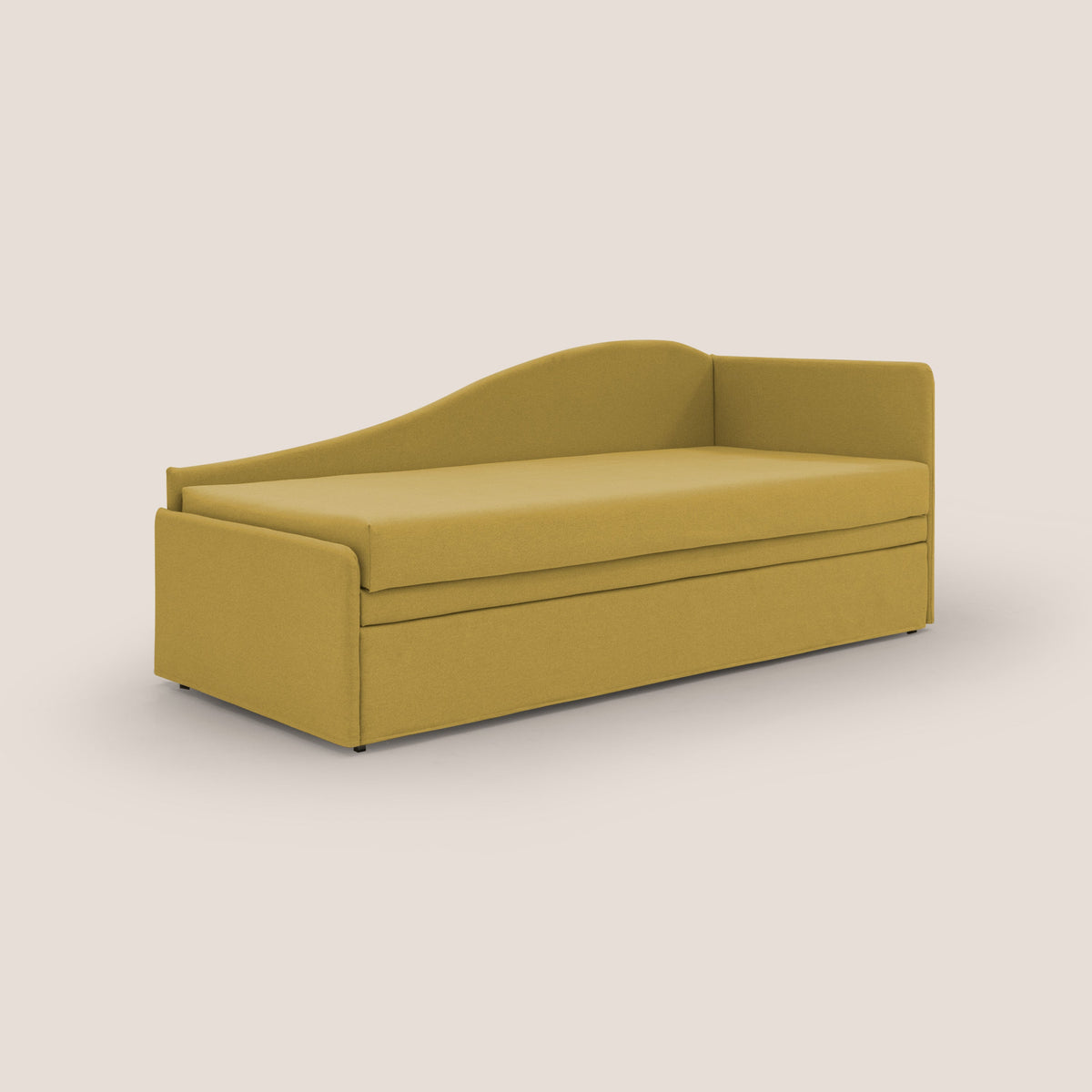 Nolo Divano duplex con doppio letto in tessuto simil cotone impermeabile T13 giallo - divitt.sbs