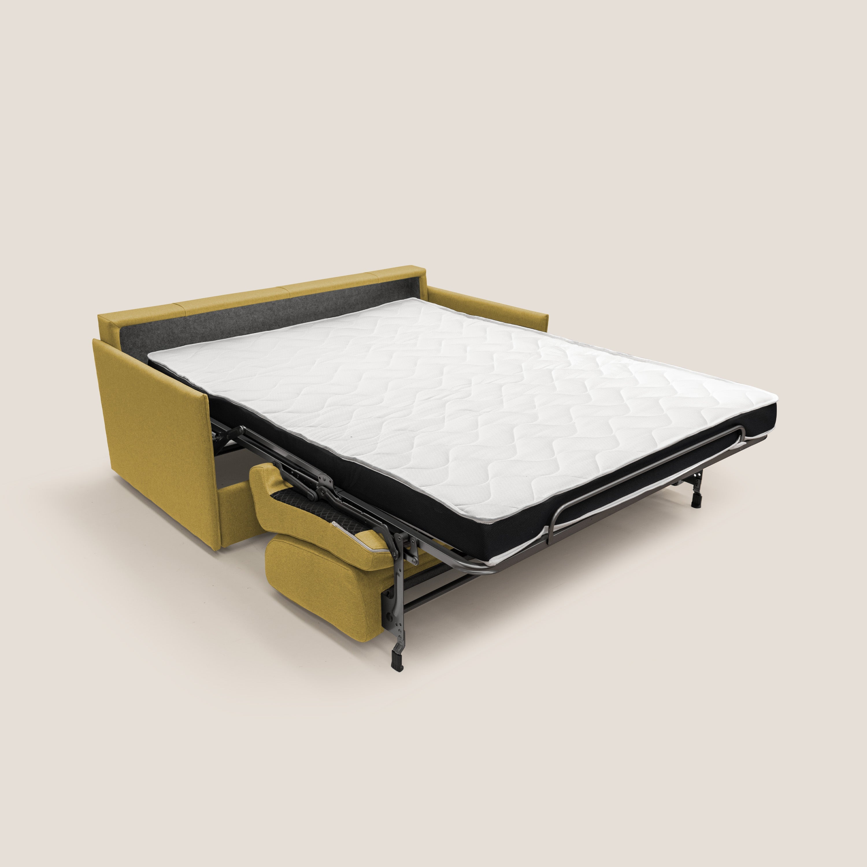 Evans Divano letto matrimoniale in tessuto impermeabile T13 giallo - divitt.sbs