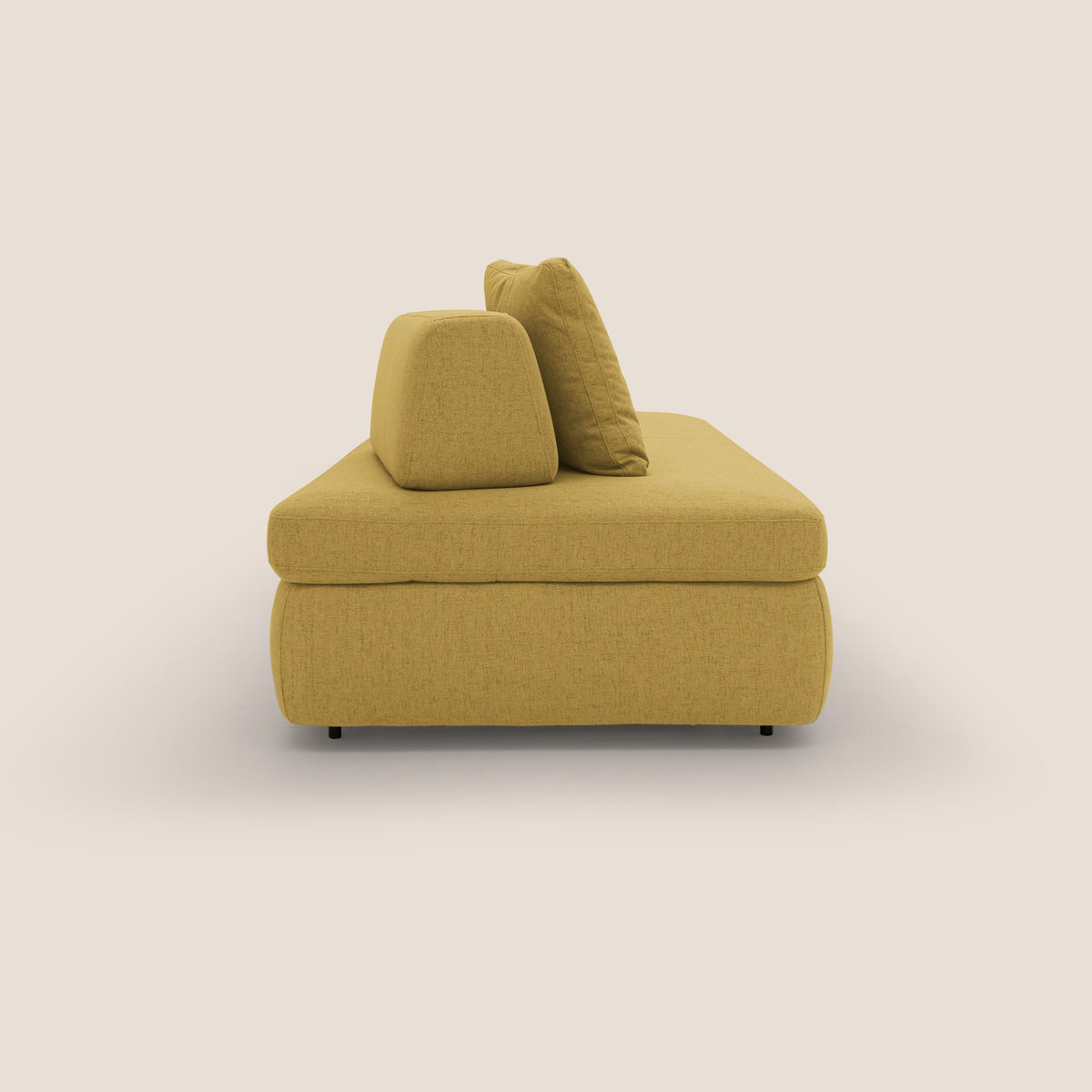 Gransasso Divano letto matrimoniale dal DESIGN innovativo in tessuto impermeabile T03 giallo - divitt.sbs